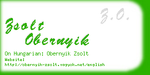 zsolt obernyik business card
